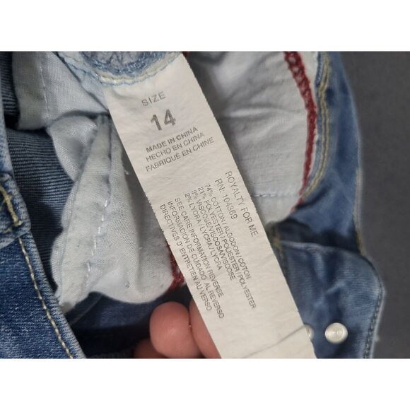 Royalty For Me WannaBettaButt Two Button Bermuda Shorts Women's 14 - Picture 7 of 7